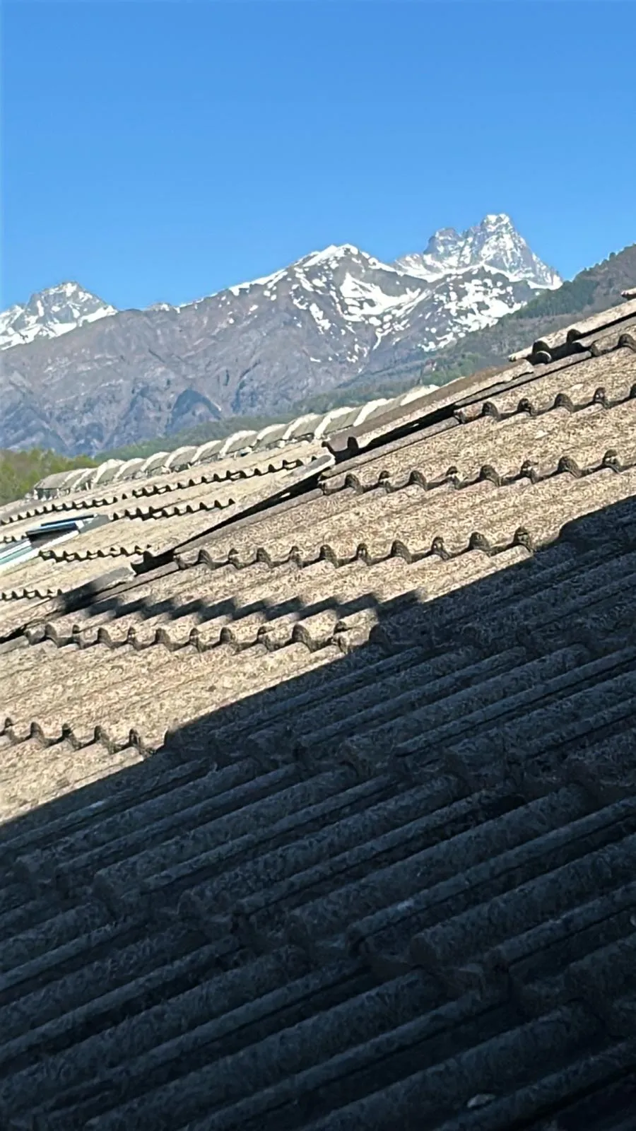 Monviso, beyond the rooftops