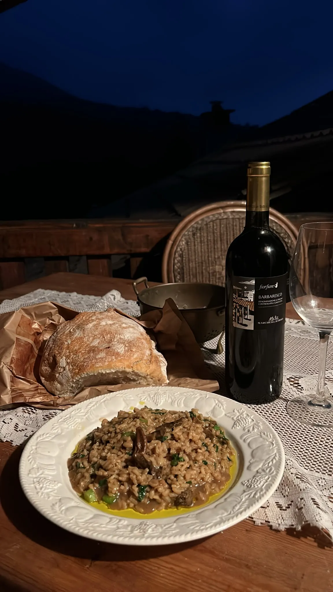 Porcini risotto with malga cheese